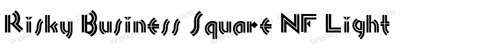 Risky Business Square NF Light字体转换